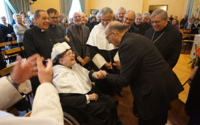 El P. Alexandre Olivar OSB, Doctor honoris causa por el Ateneu Universitari Sant Pacià