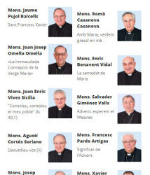 L’Advent i la Immaculada Concepció de la Verge Maria, temes centrals de les glosses dominicals dels bisbes de Catalunya