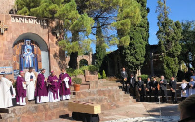 Exèquies del P. Alexandre Olivar a Montserrat