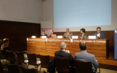 Càritas Catalunya presenta l’»Informe sobre exclusió i desenvolupament social a Catalunya 2018″ amb una sessió al Col·legi d’Economistes de Catalunya