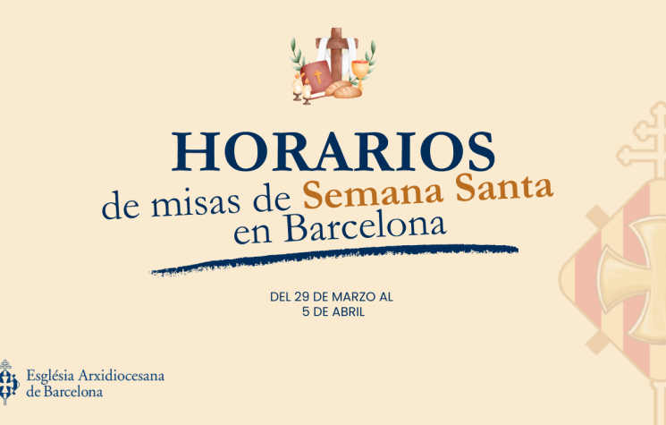 BARCELONA. Horarios de misas de Semana Santa en Barcelona