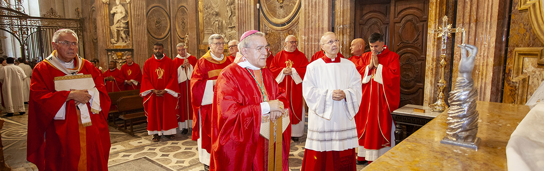 TARRAGONA. Mons. Piero Pioppo, nunci apostòlic, presideix l’ofici pontifical de santa Tecla