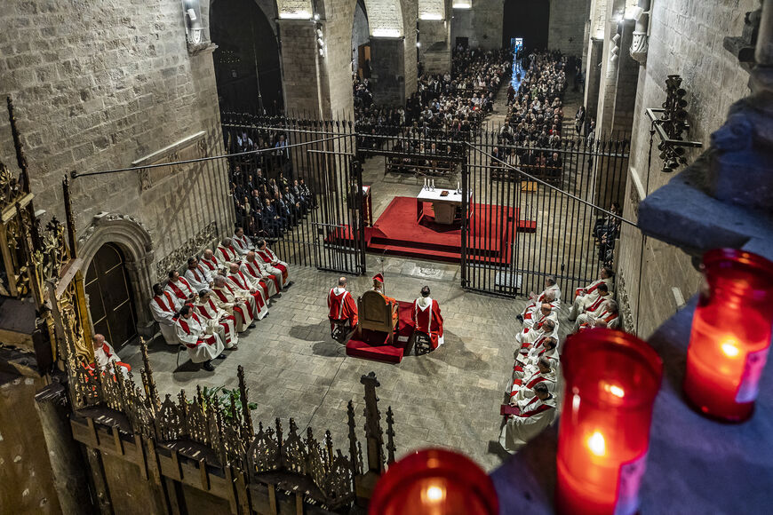 GIRONA. «Déu és darrere de cada rostre que sofreix», recorda el bisbe en l’homilia de Sant Narcís