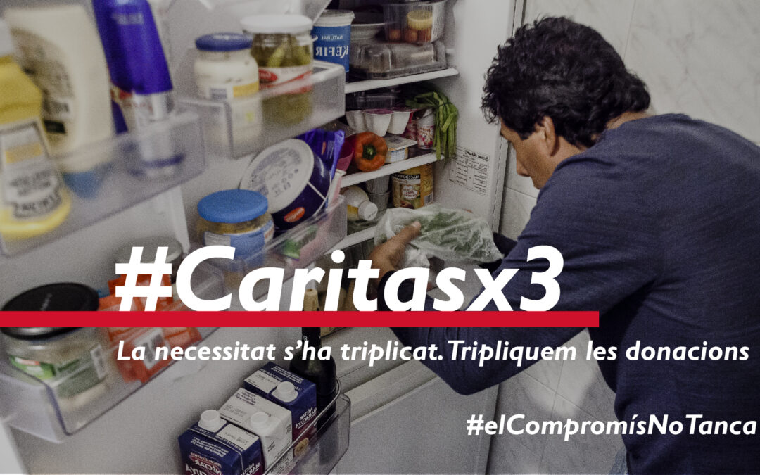 #Caritasx3, la campanya de les deu Càritas amb seu a Catalunya per fer front a les conseqüències socials de la COVID-19