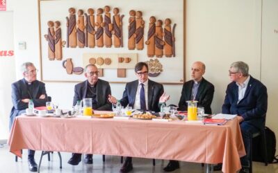Visita institucional del president de la Generalitat de Catalunya a Càritas Catalunya