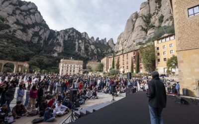 Centenars de joves omplen Montserrat en la trobada «Mil·lenari Jove»